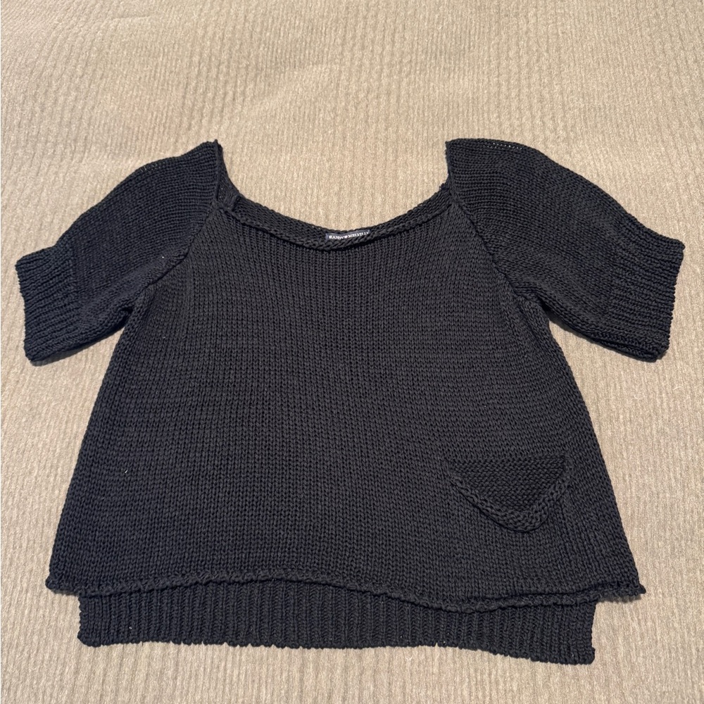 Brandy Melville Black Knit Top